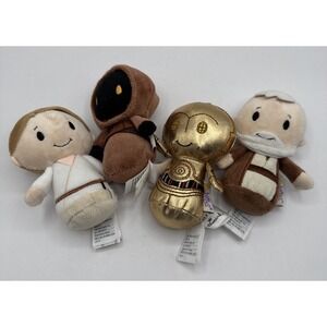 Hallmark Itty Bittys Star Wars Collector Set Skywalker C3PO Obi-Wan Kenobi Jawa